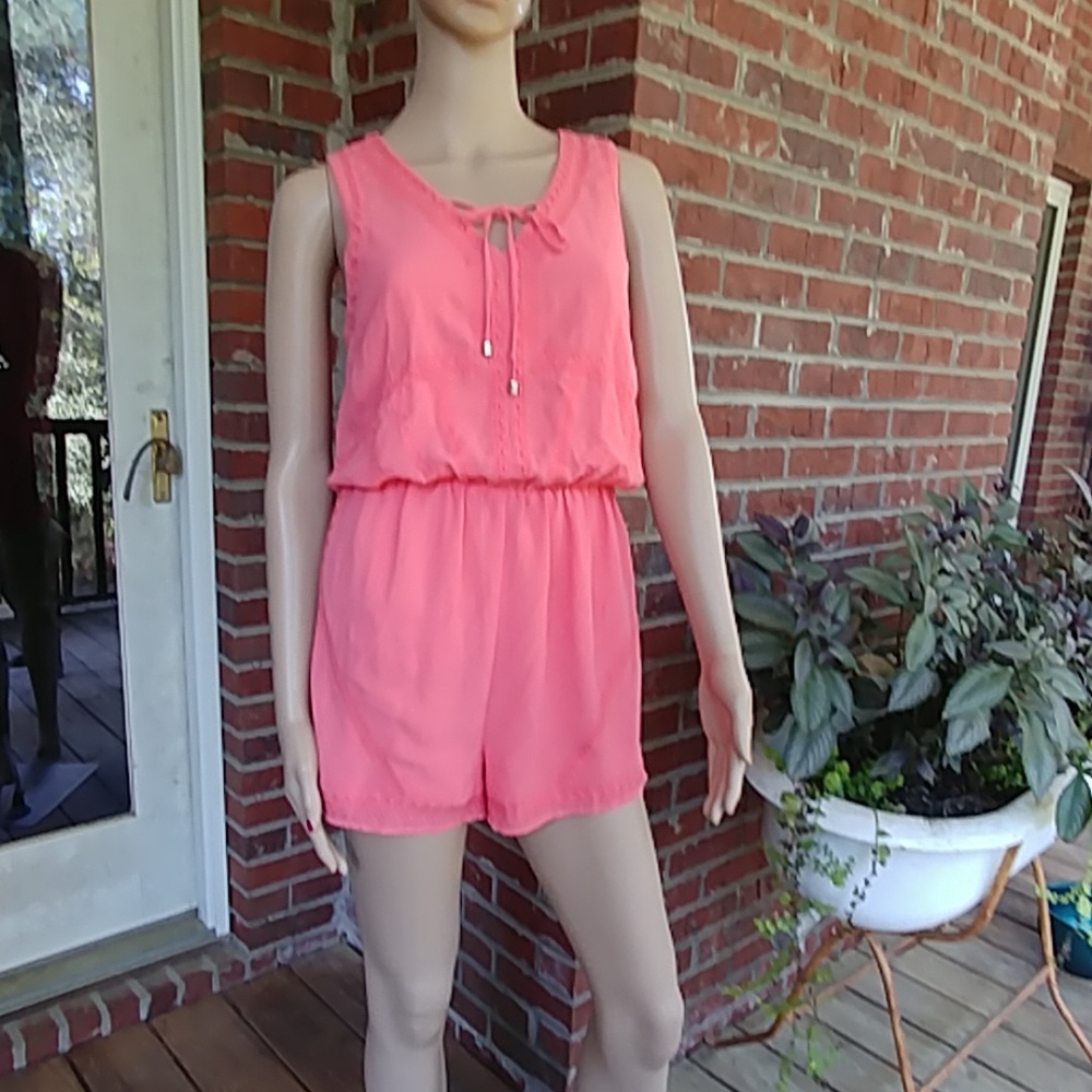 NWOT coral romper From Skies Are Blue